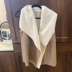 Brown and white vest from Nordstrom